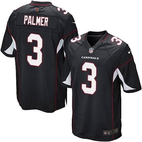 Youth Elite Carson Palmer Nike Jersey Black Alternate - #3 NFL Arizona Cardinals